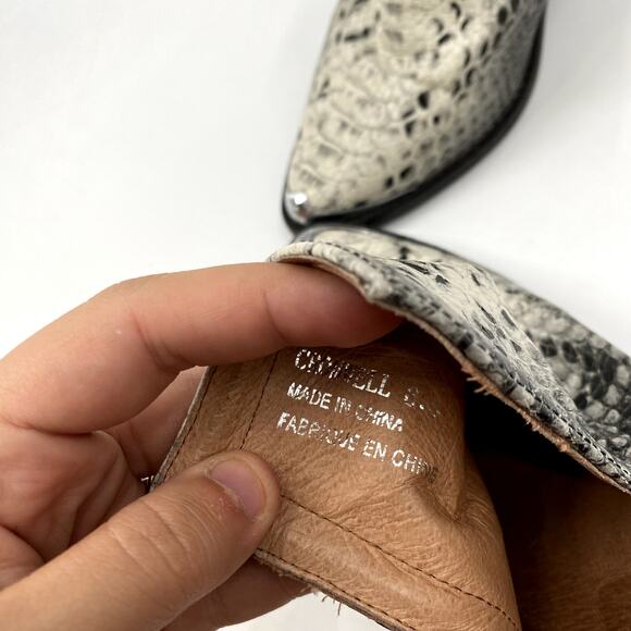 Jeffrey Campbell 6.5 Cromwell snakeskin booties - Picture 8 of 8